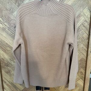 Cozy Tan Ribbed Sweater